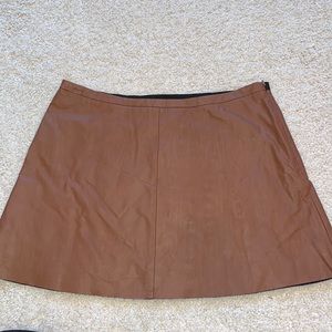 BCBGMAXAZRIA faux leather skirt